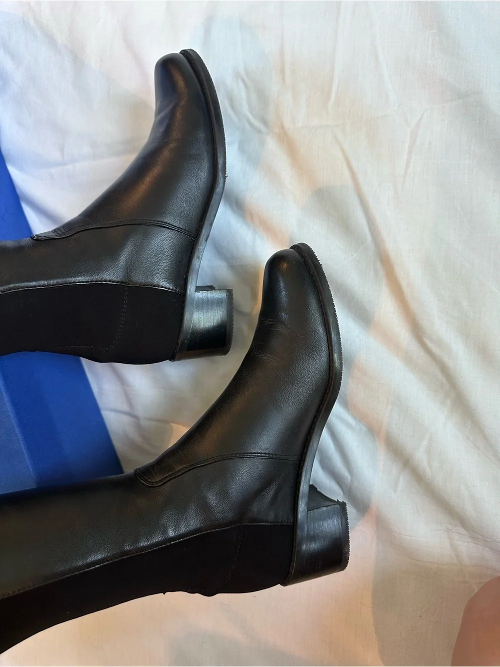 Stuart Weitzman Black Over-the-Knee Leather Boots